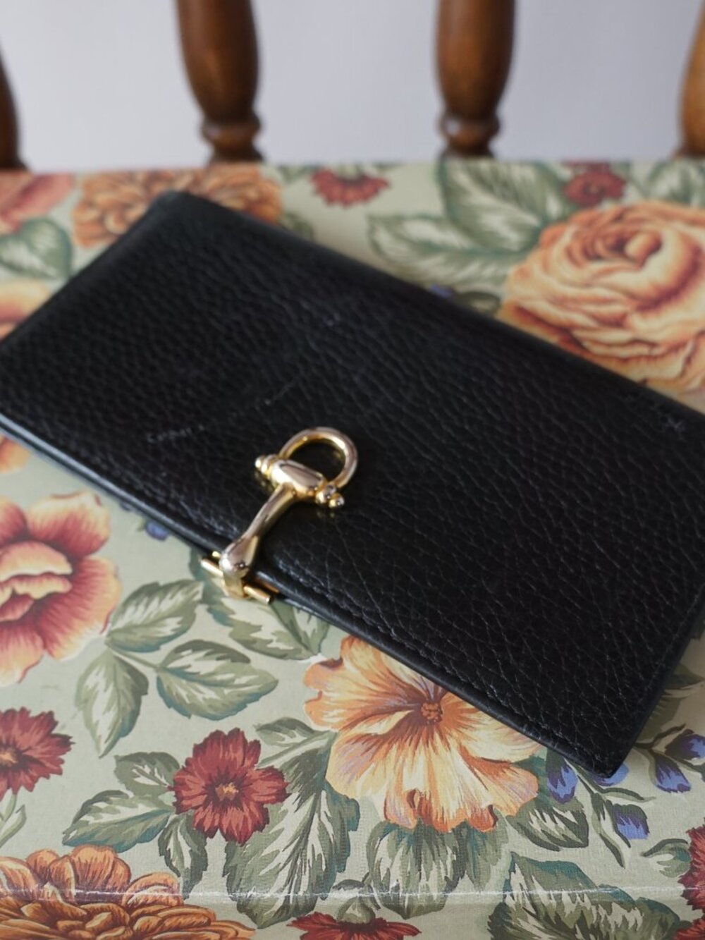 Vintage Black Genuine Leather Card Wallet – Made in Italy, Marshall Field’s One - Picture 2 of 8